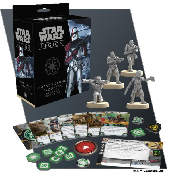 Atomic Mass Star Wars: Legion   Star Wars Legion: Phase I Clone Troopers Upgrade - FFGSWL55 - 841333109530