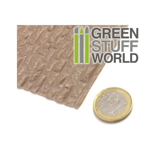 Green Stuff World    ABS Plasticard - ROUGH ROCK WALL Textured Sheet - A4 - 8436554361090ES - 8436554361090