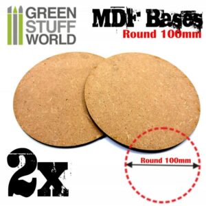 Green Stuff World    MDF Bases - Round 100mm - 8436574503401ES - 8436574503401