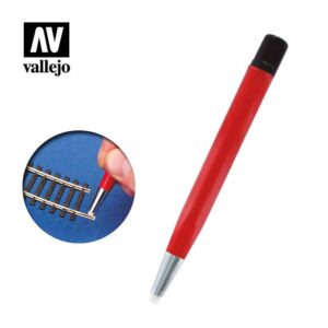 Vallejo    AV Vallejo Tools - 4mm Glass Fiber Brush - VALT15001 - 8429551930345