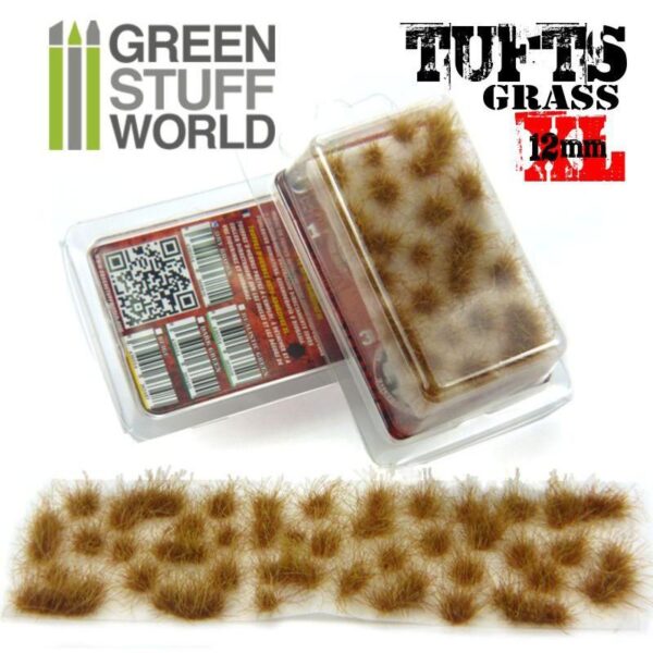 Green Stuff World    Grass TUFTS XL - 12mm self-adhesive - DRY BROWN - 8436554368815ES - 8436554368815