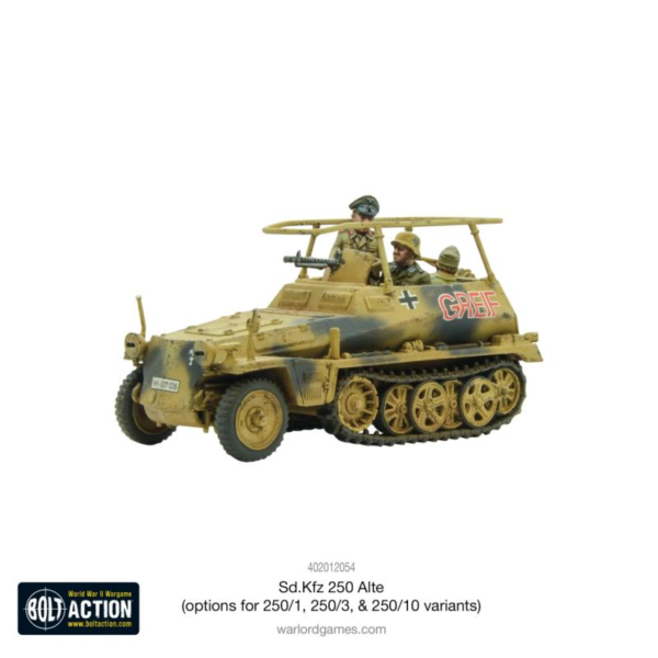 Warlord Games Bolt Action   Sd.Kfz 250 (Alte) half-track (250/1, 250/3 or 250/10 variants) - 402012054 - 5060917990653