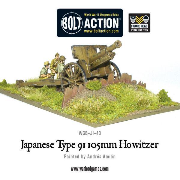 Warlord Games Bolt Action   Imperial Japanese Type 91 105mm Howitzer - WGB-JI-43 - 5060393702344