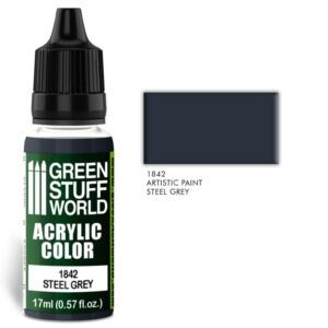 Green Stuff World    Acrylic Color STEEL GREY - 8436574502015ES - 8436574502015