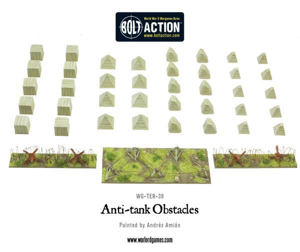 Warlord Games Bolt Action   Anti-Tank Obstacles - WG-TER-39 - 5060393700067