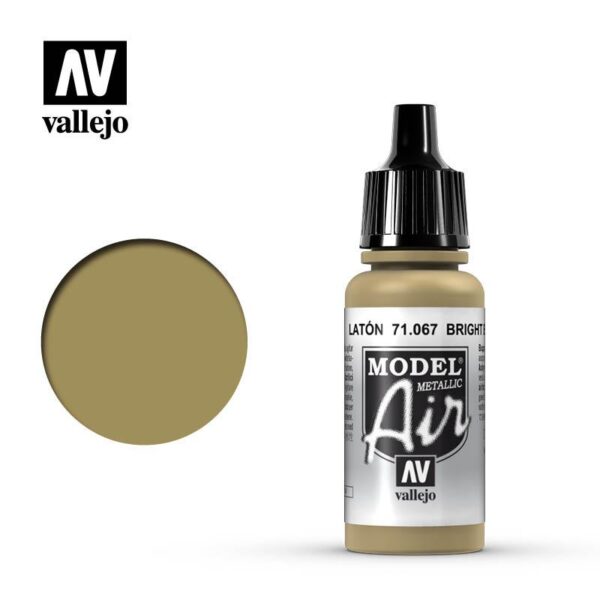 Vallejo    Model Air: Bright Brass Metallic - VAL067 - 8429551710671
