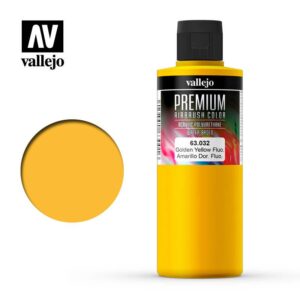 Vallejo    AV Vallejo Premium Color - 200ml - Fluo Golden Yellow - VAL63032 - 8429551630320
