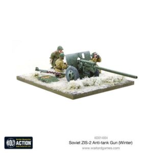 Warlord Games Bolt Action   Soviet ZIS-2 anti-tank Gun (Winter) - 403014004 - 5060393708261