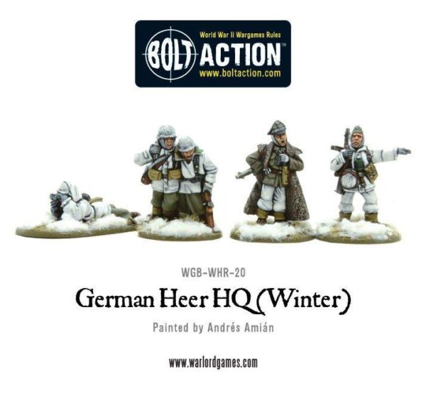 Warlord Games Bolt Action   German Heer HQ (Winter) - WGB-WHR-20 - 5060393702955