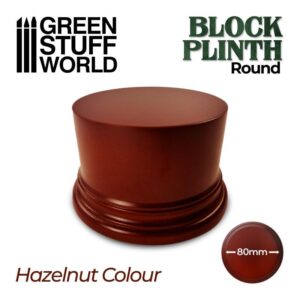 Green Stuff World    Round Block Plinth 8cm - Hazelnut - 8435646500607ES - 8435646500607