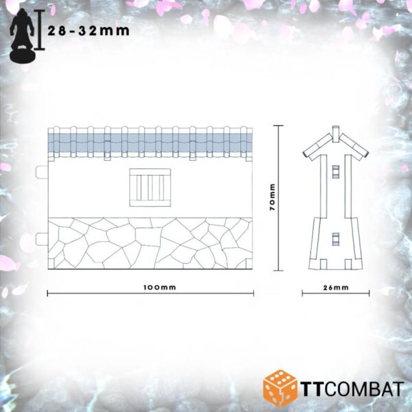 TTCombat    Toshi: Courtyard Wall Extensions - TTSCW-EES-102 - -