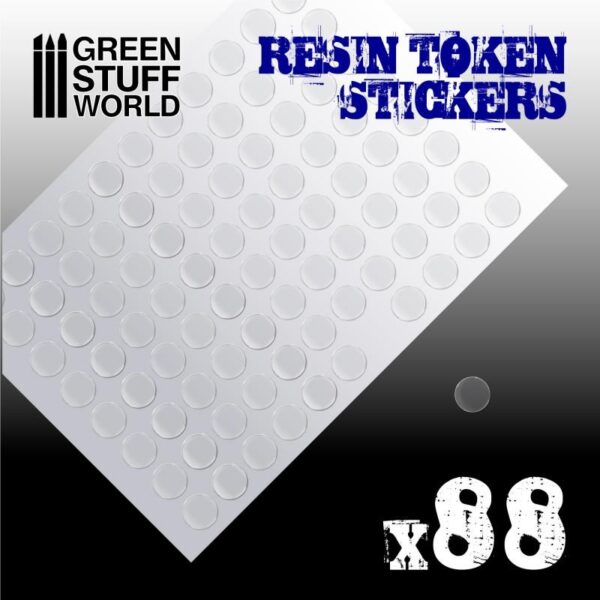Green Stuff World    88x Resin Token Stickers 15mm - 8436574503920ES - 8436574503920