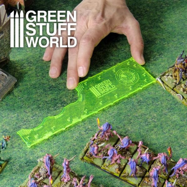 Green Stuff World    Gaming Measuring Tool - Fluor Lime Green - 8435646500768ES - 8435646500768