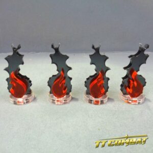 TTCombat    Wound Markers - Fire Markers (4) - TTCM09 - 5060504049832