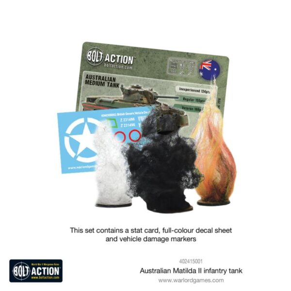 Warlord Games Bolt Action   Australian Matilda II Infantry Tank - 402415001 - 5060572501324