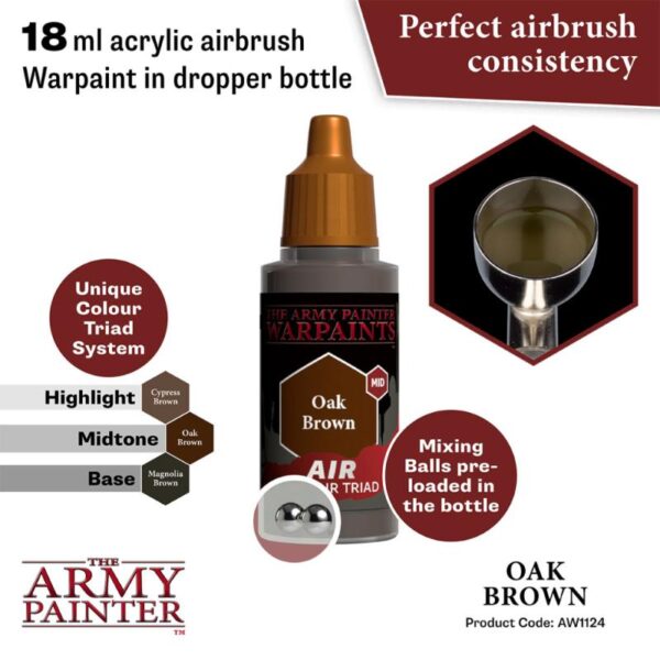 The Army Painter    Warpaint Air: Oak Brown - APAW1124 - 5713799112483