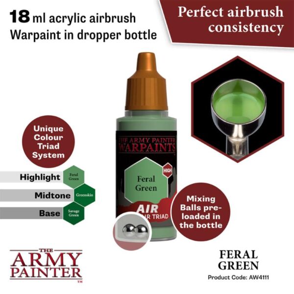 The Army Painter    Warpaint Air: Feral Green - APAW4111 - 5713799411180