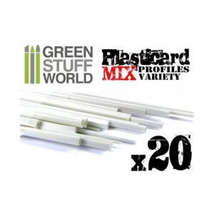 Green Stuff World    ABS Plasticard - Profile - 20x Variety Pack - 8436554366279ES - 8436554366279