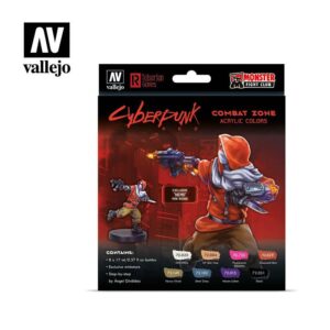 Vallejo    AV Vallejo Cyberpunk - Combat Zone (x8) & Figure - VAL72307 -