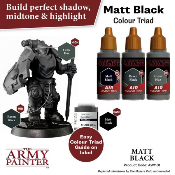 The Army Painter    Warpaint Air: Matt Black - APAW1101 - 5713799110182