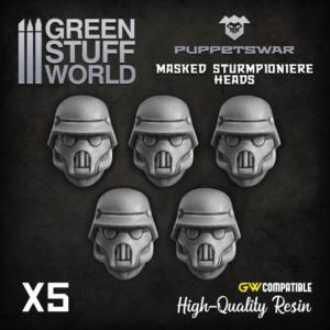 Green Stuff World    Masked Sturmpioniere heads - 5904873420383ES - 5904873420383