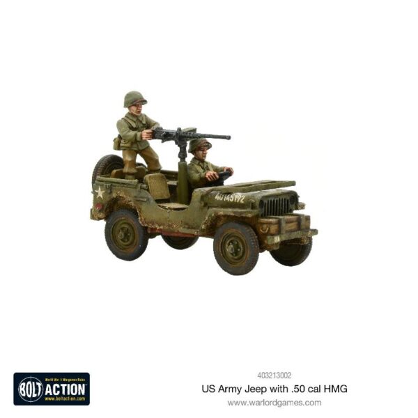 Warlord Games Bolt Action   US Army Jeep with 50 Cal HMG - 403213002 - 5060393709299