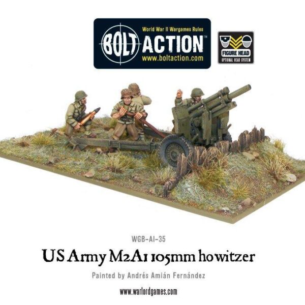 Warlord Games Bolt Action   US Army M2A1 105mm howitzer - WGB-AI-35 - 5060200845028
