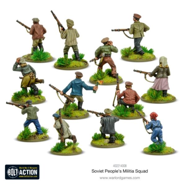 Warlord Games Bolt Action   Soviet Peoples Militia Squad - 402214008 - 5060572505582