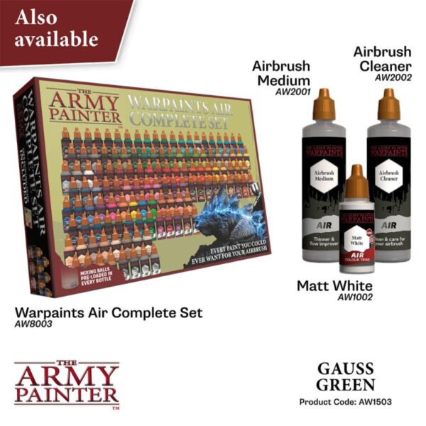 The Army Painter    Warpaint Air: Gauss Green - APAW1503 - 5713799150386