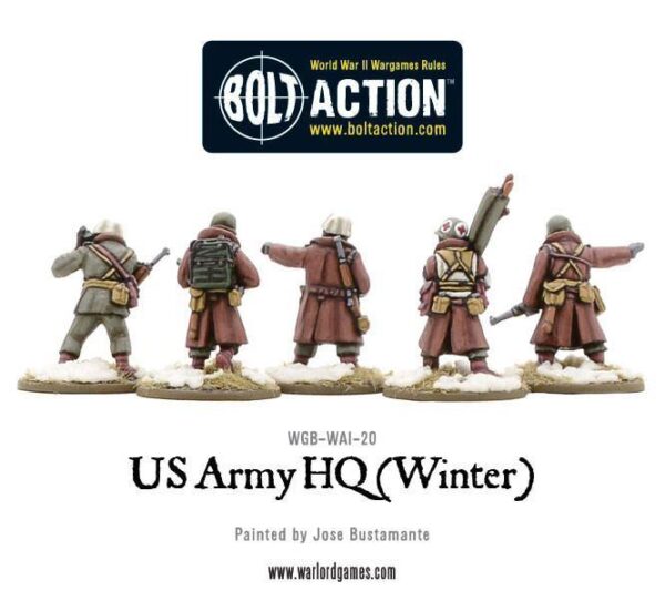 Warlord Games Bolt Action   US Army HQ (Winter) - WGB-WAI-20 - 5060393702917