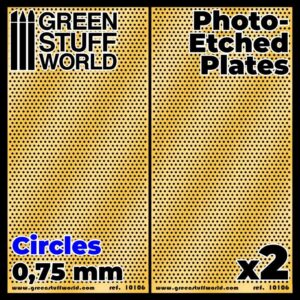 Green Stuff World    Photo-etched Plates - Medium Circles - 8436574506051ES - 8436574506051