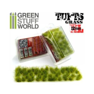 Green Stuff World    Grass TUFTS XL - 12mm self-adhesive - REALISTIC GREEN - 8436554363506ES - 8436554363506