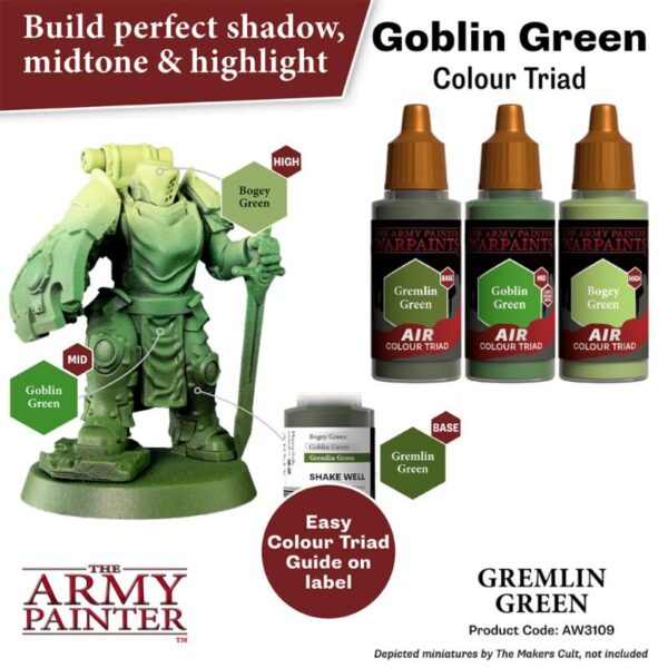 The Army Painter    Warpaint Air: Gremlin Green - APAW3109 - 5713799310988