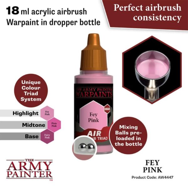 The Army Painter    Warpaint Air: Fey Pink - APAW4447 - 5713799444782