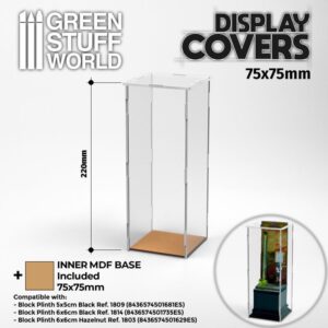 Green Stuff World    Acrylic Display Covers 75x75mm (22cm high) - 8435646506982ES - 8435646506982