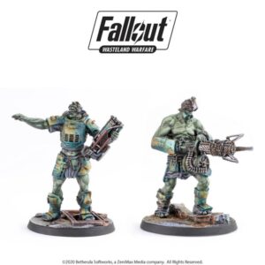 Modiphius Fallout: Wasteland Warfare   Fallout: Wasteland Warfare - Super Mutants: Overlord and Fist - MUH051814 - 5060523342044