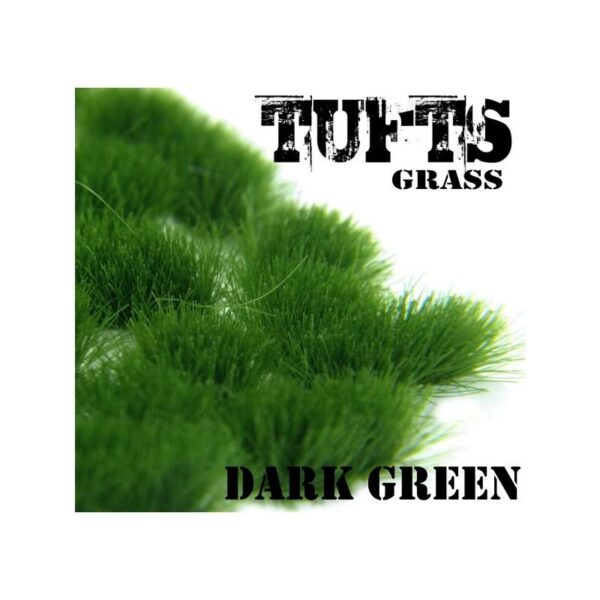 Green Stuff World    Grass TUFTS - 6mm self-adhesive - DARK GREEN - 8436554362448ES - 8436554362448