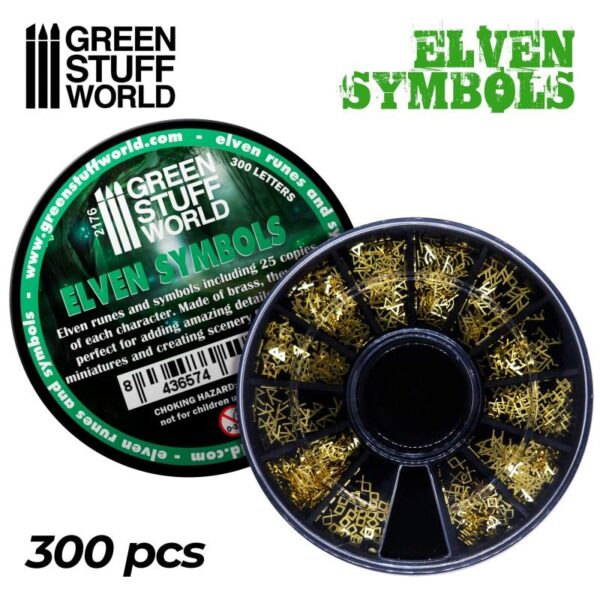Green Stuff World    Etched Brass Elven Runes and Symbols - 8436574505351ES - 8436574505351