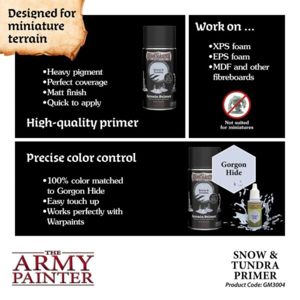 The Army Painter    GM: Terrain Primer - Snow & Tundra - AP-GM3004 - 5713799300491