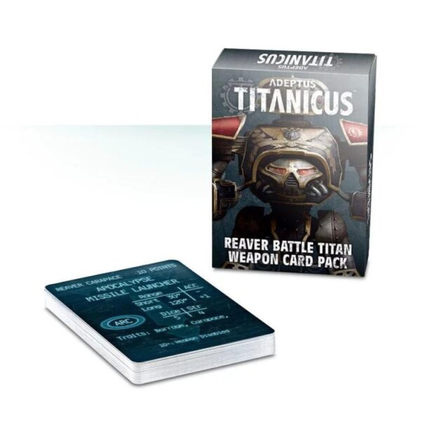 Games Workshop (Direct) Adeptus Titanicus   Adeptus Titanicus: Reaver Battle Titan Weapon Card Pack - 60220399005 - 5011921104987