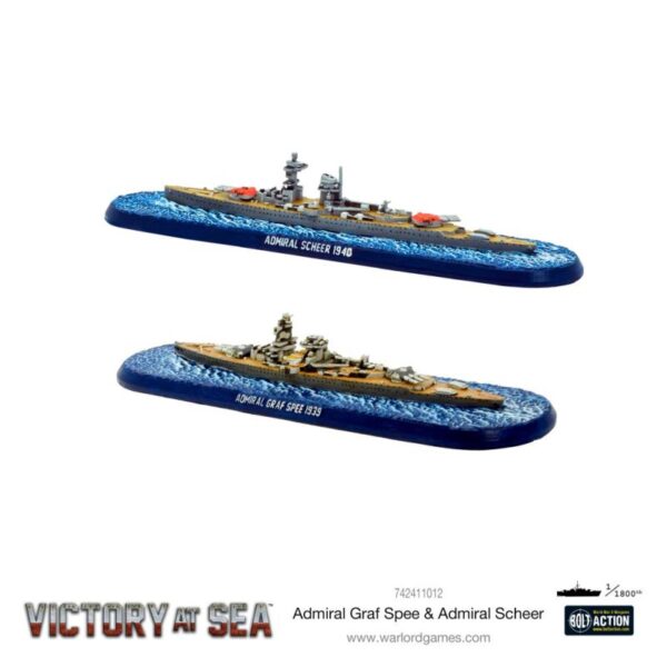 Warlord Games Victory at Sea   Admiral Graf Spee & Admiral Scheer - 742411012 - 5060572506732