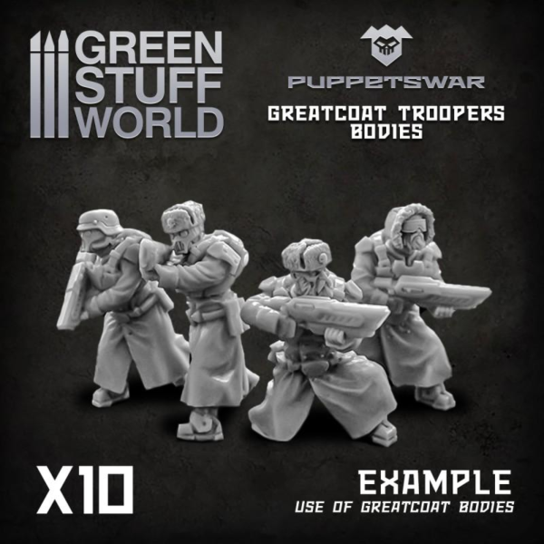 Green Stuff World    Greatcoat Troopers Bodies - 5904873420413ES - 5904873420413