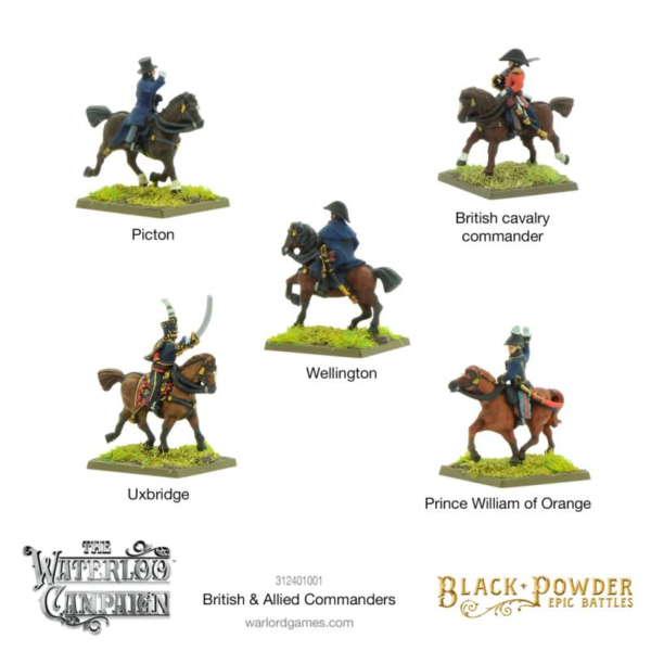 Warlord Games Black Powder   Black Powder Epic Battles: Napoleonic British & Allied Commanders - 312401001 -