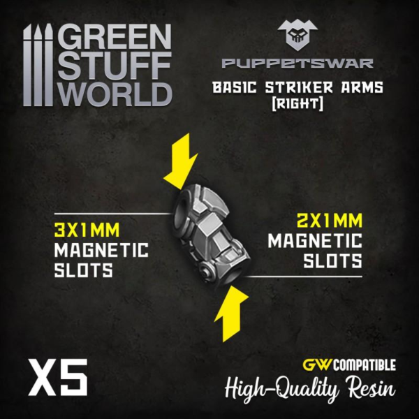Green Stuff World    Basic Striker Arms - Right - 5904873422479ES - 5904873422479