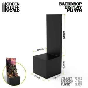 Green Stuff World    Straight Backdrop Plinths 6x6x6cm Black - 8435646510941ES - 8435646510941