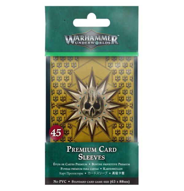 Games Workshop Warhammer Underworlds   Warhammer Underworlds: Premium Card Sleeves - 99220799020 - 5011921158546