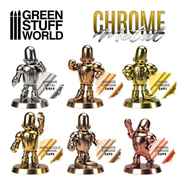 Green Stuff World    Chrome Paint: Bronze 17ml - 8435646510507ES - 8435646510507