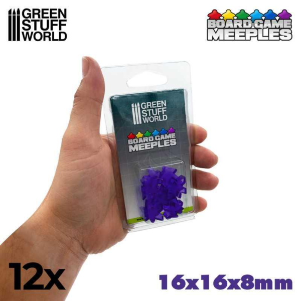 Green Stuff World    Meeples 16x16x8mm - Purple - 8435646514277ES - 8435646514277