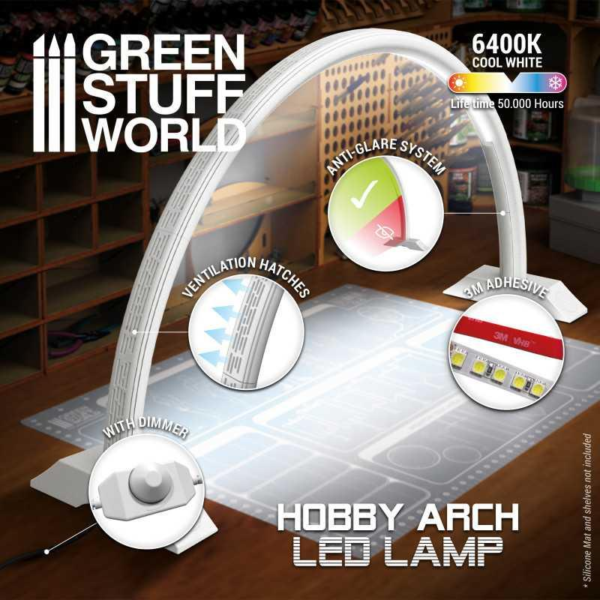Green Stuff World    Hobby Arch LED Lamp - Faded White - 8435646505619ES - 8435646505619