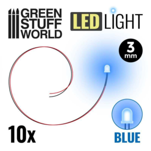 Green Stuff World    Blue LED Lights - 3mm - 8435646511856ES - 8435646511856